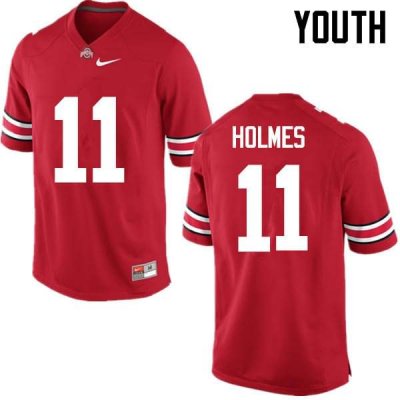 Youth Ohio State Buckeyes #11 Jalyn Holmes Red Nike NCAA College Football Jersey New Style IJU2144DF